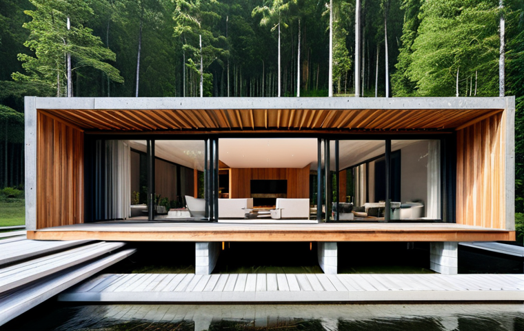 현대건축물 모듈러 건축 - **Prompt:** A dynamic, high-angle shot of a modern urban construction site at dawn. Several large, f...